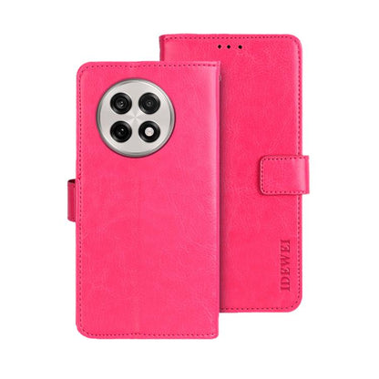 idewei Crazy Horse Texture Leather Phone Case, For OnePlus 13R, For OnePlus 12R, For OnePlus 12