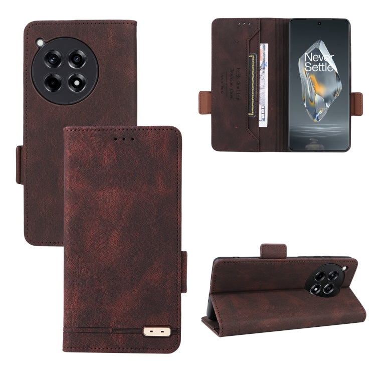 Magnetic Clasp Leather Phone Case, For OnePlus Ace 6 / 15R, For OnePlus Nord 4, For OnePlus Ace 3 5G