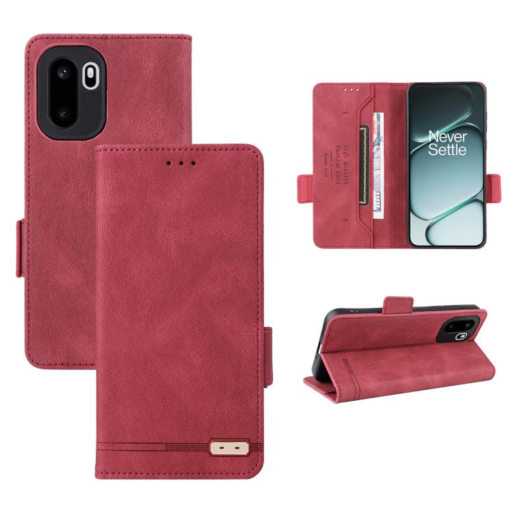 Magnetic Clasp Leather Phone Case, For OnePlus Ace 6 / 15R, For OnePlus Nord 4, For OnePlus Ace 3 5G