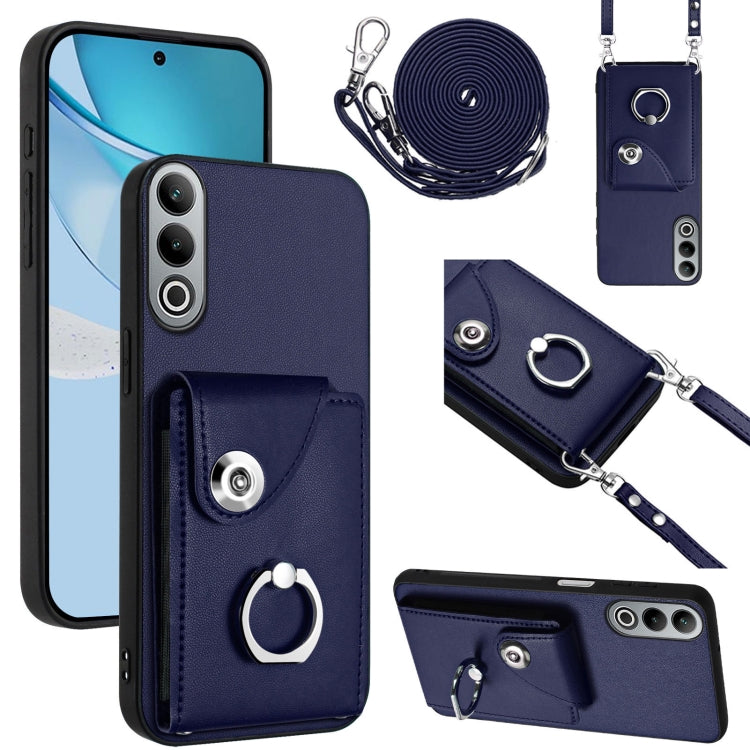 Organ Card Bag Ring Holder Phone Case with Long Lanyard, For OnePlus Nord CE4 Lite 5G, For OnePlus Nord CE4, For OnePlus Nord CE 3 Lite