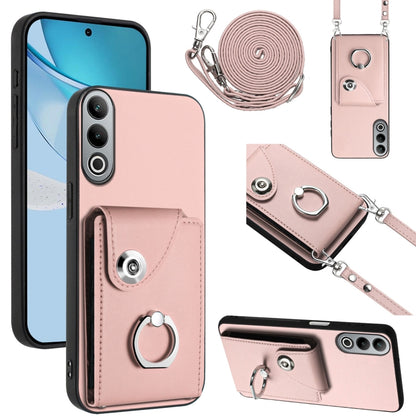 Organ Card Bag Ring Holder Phone Case with Long Lanyard, For OnePlus Nord CE4 Lite 5G, For OnePlus Nord CE4, For OnePlus Nord CE 3 Lite