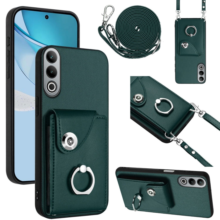 Organ Card Bag Ring Holder Phone Case with Long Lanyard, For OnePlus Nord CE4 Lite 5G, For OnePlus Nord CE4, For OnePlus Nord CE 3 Lite