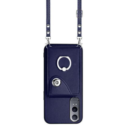 Organ Card Bag Ring Holder Phone Case with Long Lanyard, For OnePlus Nord CE4 Lite 5G, For OnePlus Nord CE4, For OnePlus Nord CE 3 Lite