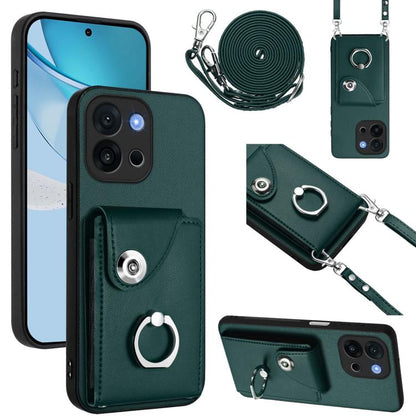 Organ Card Bag Ring Holder Phone Case with Long Lanyard, For OnePlus 13T, For OnePlus Ace 5 / 5 Pro / 13R, For OnePlus 13 5G, For OnePlus Nord 4