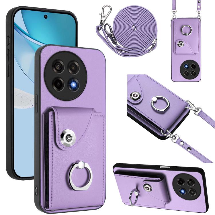 Organ Card Bag Ring Holder Phone Case with Long Lanyard, For OnePlus 13T, For OnePlus Ace 5 / 5 Pro / 13R, For OnePlus 13 5G, For OnePlus Nord 4