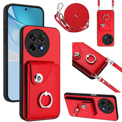 Organ Card Bag Ring Holder Phone Case with Long Lanyard, For OnePlus 13T, For OnePlus Ace 5 / 5 Pro / 13R, For OnePlus 13 5G, For OnePlus Nord 4