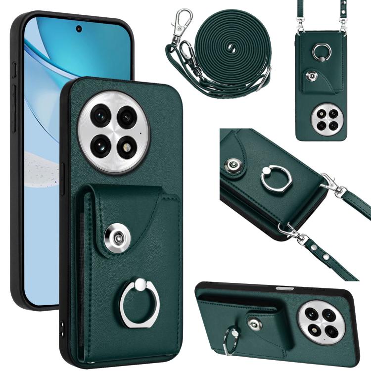Organ Card Bag Ring Holder Phone Case with Long Lanyard, For OnePlus 13T, For OnePlus Ace 5 / 5 Pro / 13R, For OnePlus 13 5G, For OnePlus Nord 4