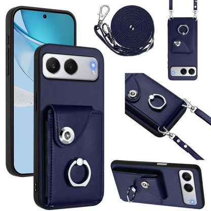 Organ Card Bag Ring Holder Phone Case with Long Lanyard, For OnePlus 13T, For OnePlus Ace 5 / 5 Pro / 13R, For OnePlus 13 5G, For OnePlus Nord 4