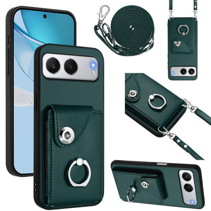 Organ Card Bag Ring Holder Phone Case with Long Lanyard, For OnePlus 13T, For OnePlus Ace 5 / 5 Pro / 13R, For OnePlus 13 5G, For OnePlus Nord 4