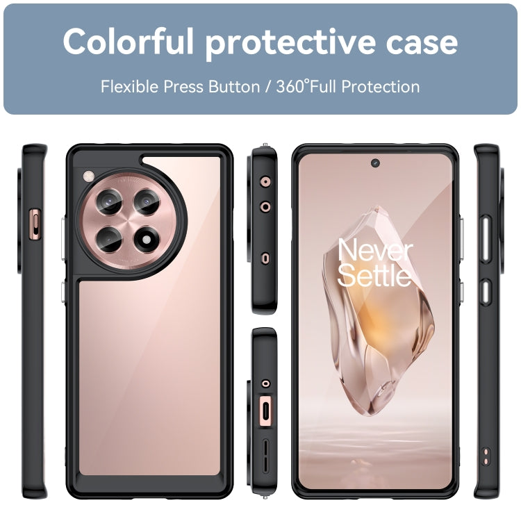 Colorful Series Acrylic Hybrid TPU Phone Case, For OnePlus Ace 3 5G, For OnePlus 12R, For OnePlus 12