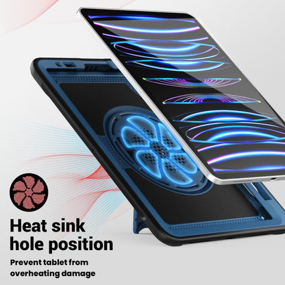 Honeycomb Hand Grip Turntable Stand Tablet Case, For iPad Air 2022 10.9 / Pro 11 2022, For iPad 10.2 2021 / 2020 / 10.5 2019