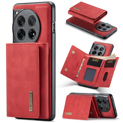DG.MING M1 Series 3-Fold Multi Card Wallet + Magnetic Phone Case, For OnePlus 15, For OnePlus 12