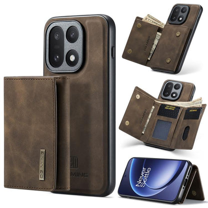 DG.MING M1 Series 3-Fold Multi Card Wallet + Magnetic Phone Case, For OnePlus 15, For OnePlus 12