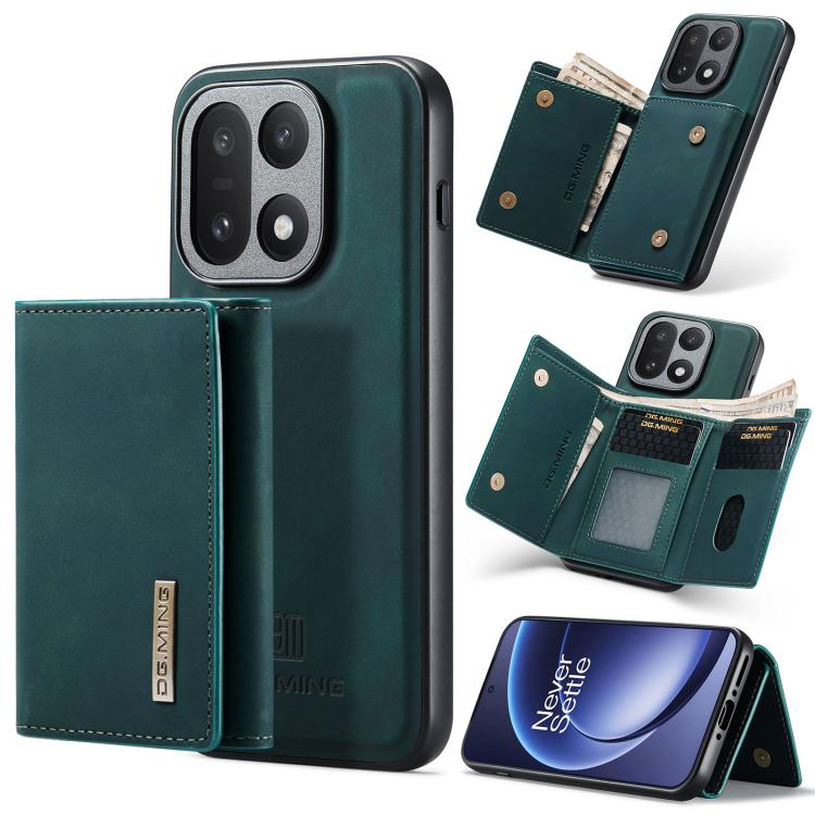 DG.MING M1 Series 3-Fold Multi Card Wallet + Magnetic Phone Case, For OnePlus 15, For OnePlus 12