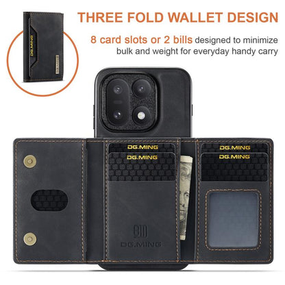 DG.MING M2 Series 3-Fold Multi Card Bag + Magnetic Phone Case, For OnePlus 15, For OnePlus 12