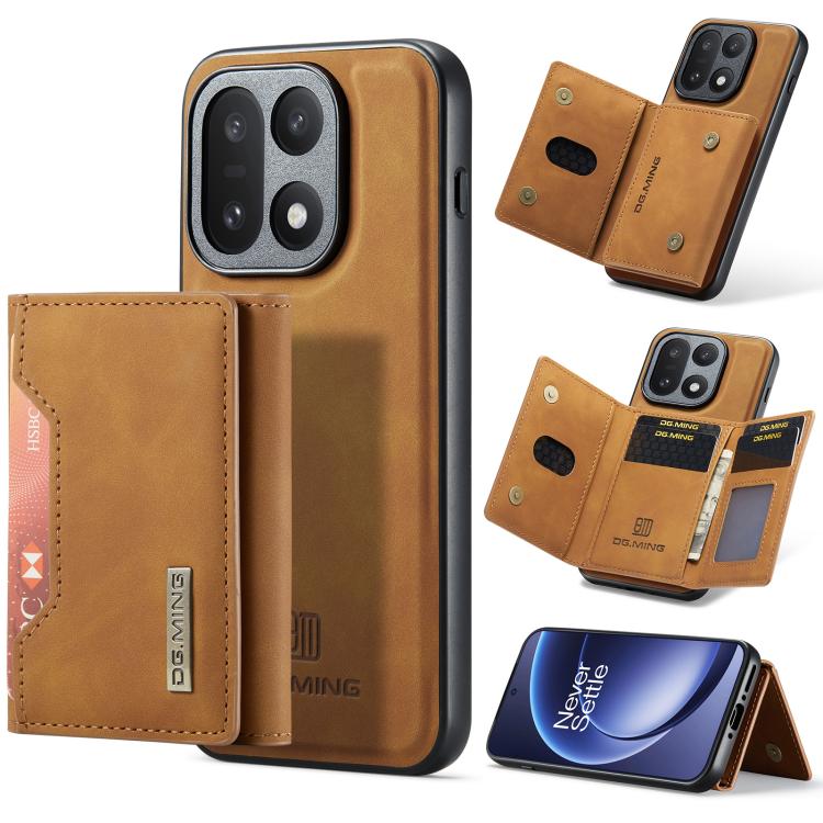 DG.MING M2 Series 3-Fold Multi Card Bag + Magnetic Phone Case, For OnePlus 15, For OnePlus 12