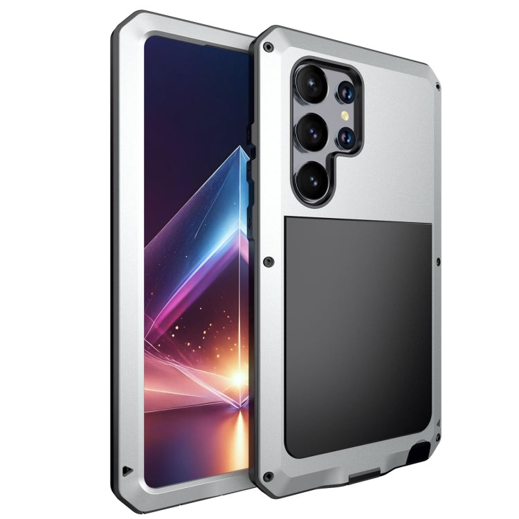 Shockproof Life Waterproof Silicone + Zinc Alloy Phone Case, For Samsung Galaxy S25 Edge 5G, For Samsung Galaxy S25 5G, For Samsung Galaxy S25+ 5G, For Samsung Galaxy S25 Ultra 5G, For Samsung Galaxy S24 Ultra 5G, For Samsung Galaxy S24+ 5G            ...