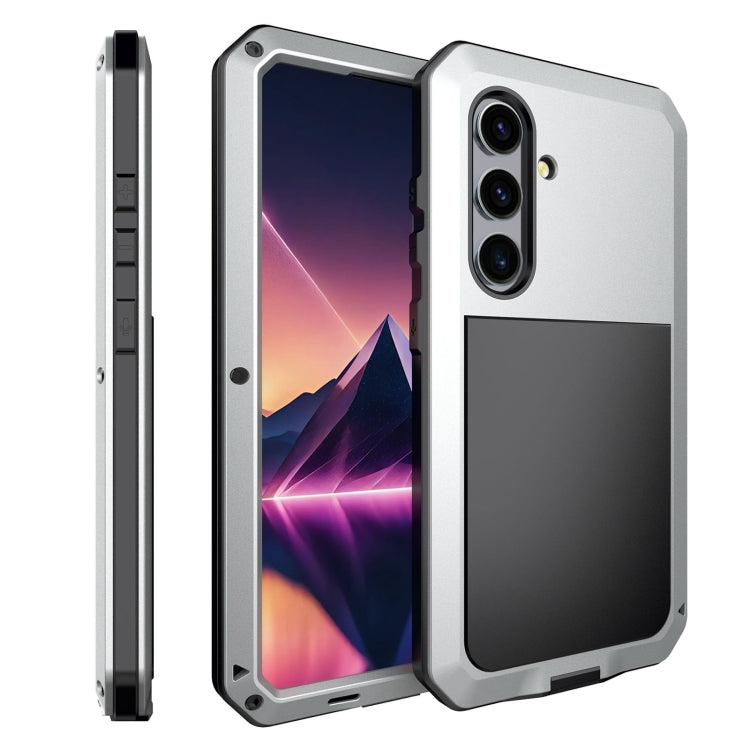 Shockproof Life Waterproof Silicone + Zinc Alloy Phone Case, For Samsung Galaxy S25 Edge 5G, For Samsung Galaxy S25 5G, For Samsung Galaxy S25+ 5G, For Samsung Galaxy S25 Ultra 5G, For Samsung Galaxy S24 Ultra 5G, For Samsung Galaxy S24+ 5G            ...