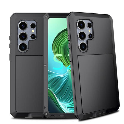 Shockproof Life Waterproof Silicone + Zinc Alloy Phone Case, For Samsung Galaxy S25 Edge 5G, For Samsung Galaxy S25 5G, For Samsung Galaxy S25+ 5G, For Samsung Galaxy S25 Ultra 5G, For Samsung Galaxy S24 Ultra 5G, For Samsung Galaxy S24+ 5G            ...