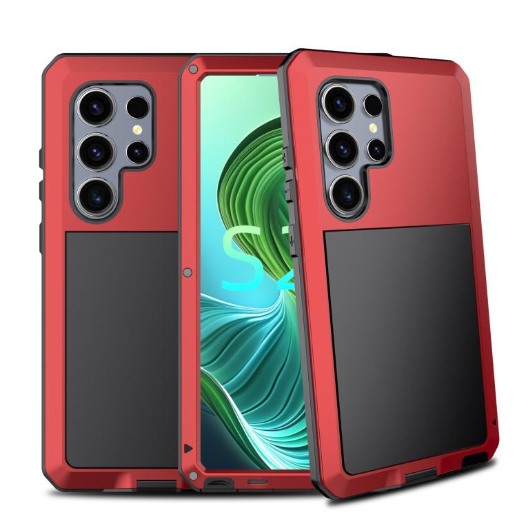 Shockproof Life Waterproof Silicone + Zinc Alloy Phone Case, For Samsung Galaxy S25 Edge 5G, For Samsung Galaxy S25 5G, For Samsung Galaxy S25+ 5G, For Samsung Galaxy S25 Ultra 5G, For Samsung Galaxy S24 Ultra 5G, For Samsung Galaxy S24+ 5G            ...