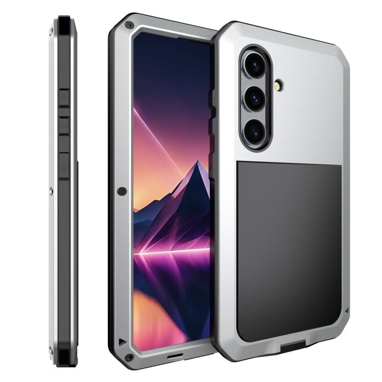 Shockproof Life Waterproof Silicone + Zinc Alloy Phone Case, For Samsung Galaxy S25 Edge 5G, For Samsung Galaxy S25 5G, For Samsung Galaxy S25+ 5G, For Samsung Galaxy S25 Ultra 5G, For Samsung Galaxy S24 Ultra 5G, For Samsung Galaxy S24+ 5G            ...