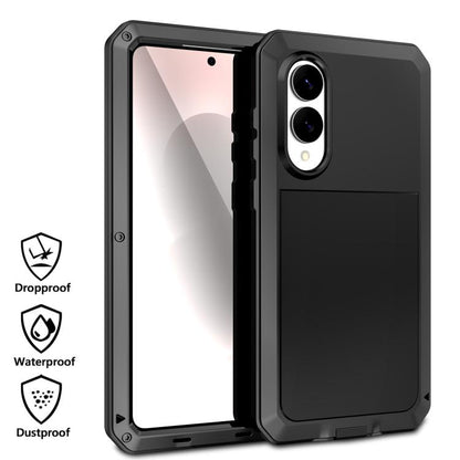 Shockproof Life Waterproof Silicone + Zinc Alloy Phone Case, For Samsung Galaxy S25 Edge 5G, For Samsung Galaxy S25 5G, For Samsung Galaxy S25+ 5G, For Samsung Galaxy S25 Ultra 5G, For Samsung Galaxy S24 Ultra 5G, For Samsung Galaxy S24+ 5G            ...