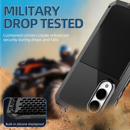 Shockproof Life Waterproof Silicone + Zinc Alloy Phone Case, For Samsung Galaxy S25 Edge 5G, For Samsung Galaxy S25 5G, For Samsung Galaxy S25+ 5G, For Samsung Galaxy S25 Ultra 5G, For Samsung Galaxy S24 Ultra 5G, For Samsung Galaxy S24+ 5G            ...