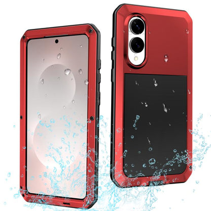 Shockproof Life Waterproof Silicone + Zinc Alloy Phone Case, For Samsung Galaxy S25 Edge 5G, For Samsung Galaxy S25 5G, For Samsung Galaxy S25+ 5G, For Samsung Galaxy S25 Ultra 5G, For Samsung Galaxy S24 Ultra 5G, For Samsung Galaxy S24+ 5G            ...