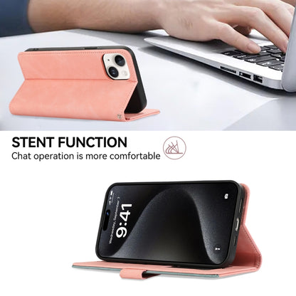 ABEEL Color Block Magnetic RFID Leather Phone Case, For iPhone 15, For iPhone 14 Plus, For iPhone 14, For iPhone 14 Pro