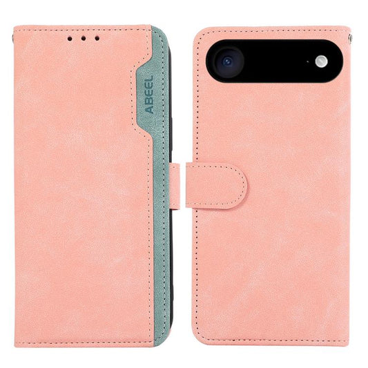 ABEEL Color Block Magnetic RFID Leather Phone Case, For iPhone Air, For iPhone 16 Pro Max, For iPhone 16 Pro, For iPhone 16 Plus