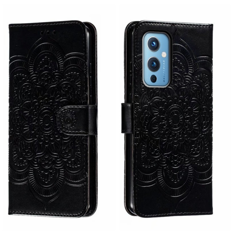 Sun Mandala Embossing Pattern Phone Leather Case, For OnePlus Nord 2 5G, For OnePlus 9 Pro, For OnePlus 9