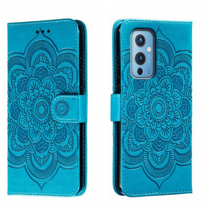 Sun Mandala Embossing Pattern Phone Leather Case, For OnePlus Nord 2 5G, For OnePlus 9 Pro, For OnePlus 9
