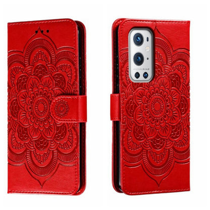 Sun Mandala Embossing Pattern Phone Leather Case, For OnePlus Nord 2 5G, For OnePlus 9 Pro, For OnePlus 9