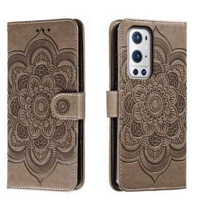 Sun Mandala Embossing Pattern Phone Leather Case, For OnePlus Nord 2 5G, For OnePlus 9 Pro, For OnePlus 9