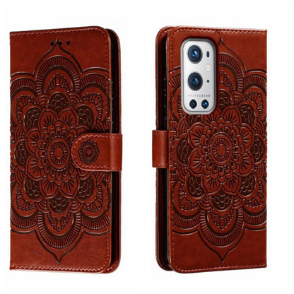 Sun Mandala Embossing Pattern Phone Leather Case, For OnePlus Nord 2 5G, For OnePlus 9 Pro, For OnePlus 9