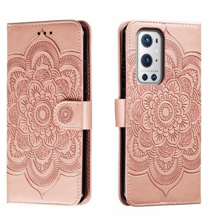 Sun Mandala Embossing Pattern Phone Leather Case, For OnePlus Nord 2 5G, For OnePlus 9 Pro, For OnePlus 9