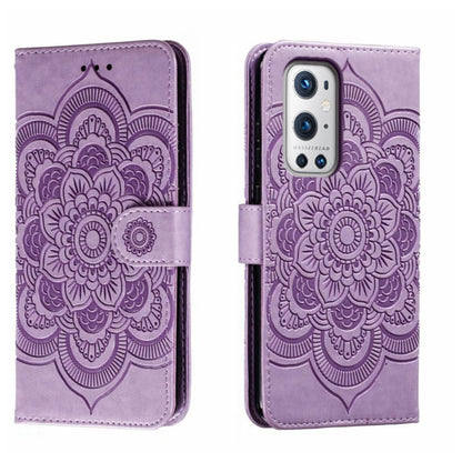 Sun Mandala Embossing Pattern Phone Leather Case, For OnePlus Nord 2 5G, For OnePlus 9 Pro, For OnePlus 9