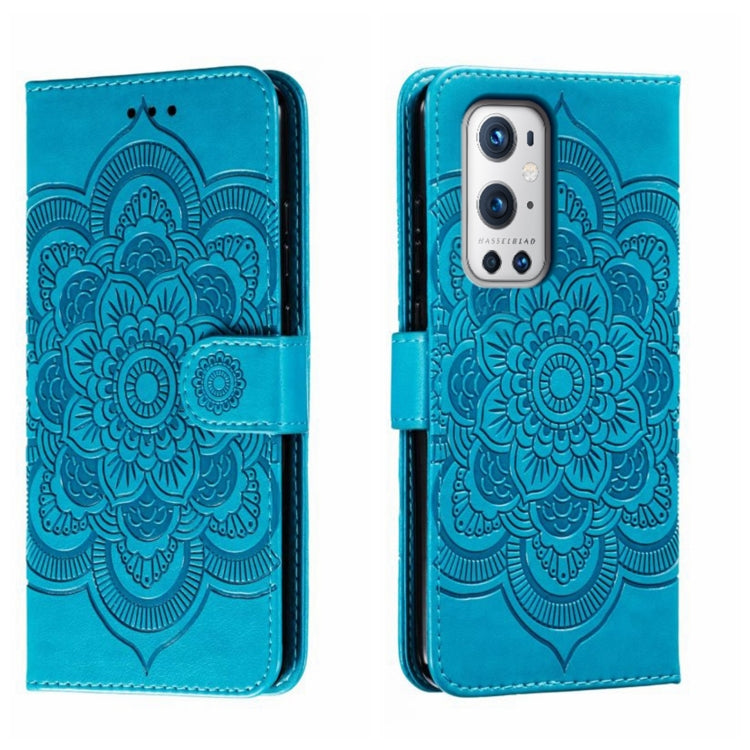 Sun Mandala Embossing Pattern Phone Leather Case, For OnePlus Nord 2 5G, For OnePlus 9 Pro, For OnePlus 9