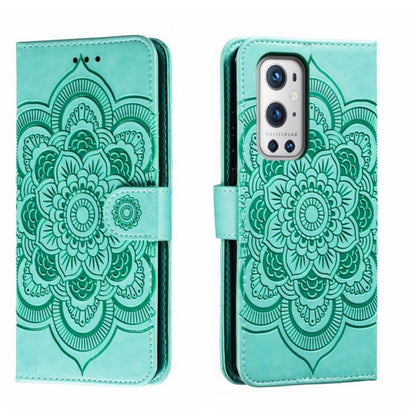 Sun Mandala Embossing Pattern Phone Leather Case, For OnePlus Nord 2 5G, For OnePlus 9 Pro, For OnePlus 9