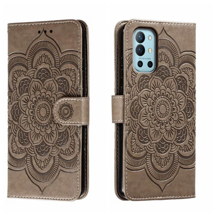 Sun Mandala Embossing Pattern Phone Leather Case, For OnePlus Nord N200 5G, For OnePlus 9R, For OnePlus Nord CE 5G