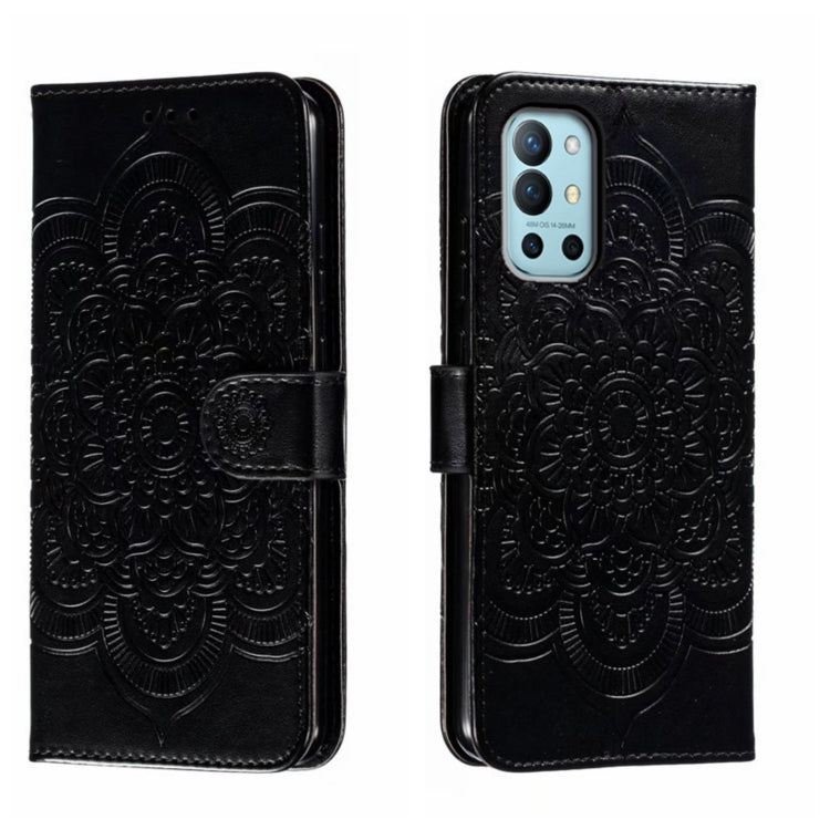 Sun Mandala Embossing Pattern Phone Leather Case, For OnePlus Nord N200 5G, For OnePlus 9R, For OnePlus Nord CE 5G