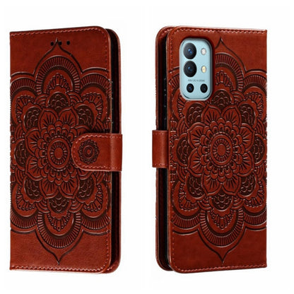 Sun Mandala Embossing Pattern Phone Leather Case, For OnePlus Nord N200 5G, For OnePlus 9R, For OnePlus Nord CE 5G