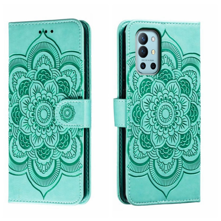 Sun Mandala Embossing Pattern Phone Leather Case, For OnePlus Nord N200 5G, For OnePlus 9R, For OnePlus Nord CE 5G