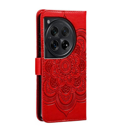 Sun Mandala Embossing Pattern Phone Leather Case, For OnePlus 12, For OnePlus Ace 2V, For OnePlus 11