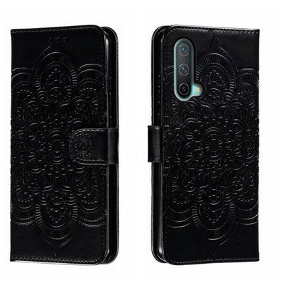 Sun Mandala Embossing Pattern Phone Leather Case, For OnePlus Nord N200 5G, For OnePlus 9R, For OnePlus Nord CE 5G