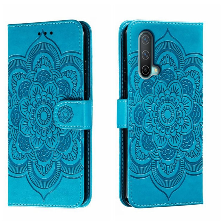 Sun Mandala Embossing Pattern Phone Leather Case, For OnePlus Nord N200 5G, For OnePlus 9R, For OnePlus Nord CE 5G