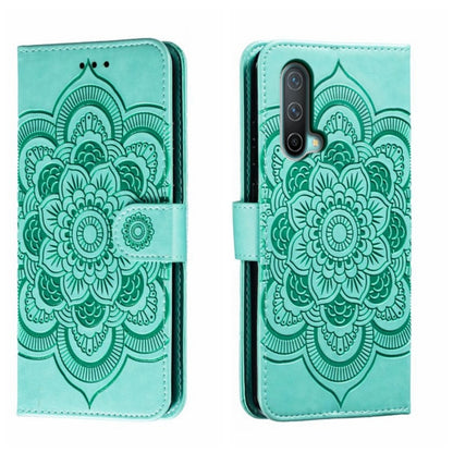 Sun Mandala Embossing Pattern Phone Leather Case, For OnePlus Nord N200 5G, For OnePlus 9R, For OnePlus Nord CE 5G