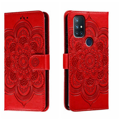 Sun Mandala Embossing Pattern Phone Leather Case, For OnePlus Nord N10 5G, For OnePlus Nord N100