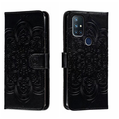 Sun Mandala Embossing Pattern Phone Leather Case, For OnePlus Nord N10 5G, For OnePlus Nord N100