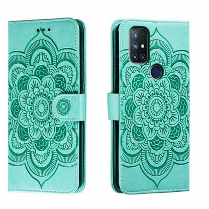 Sun Mandala Embossing Pattern Phone Leather Case, For OnePlus Nord N10 5G, For OnePlus Nord N100